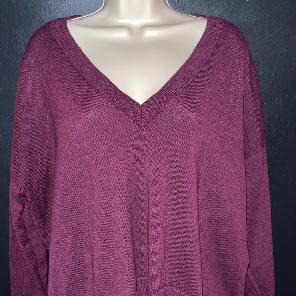 Lovesick for TORRID plum colored sweater size 0X. Soft, comfy and warm.
